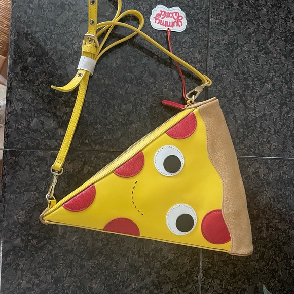 Leather Pizza Clutch Purse Bag - Picture 6 of 6